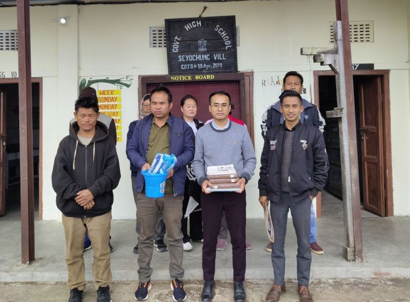 Seyochung Village Students’ Union and Youth Ministry of Seyochung Village Baptist Lithro visited Government High School, Seyochung village on March 17.